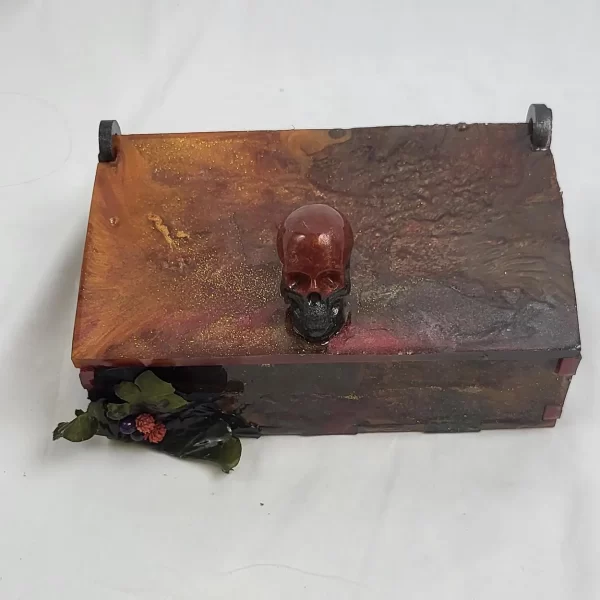 Spooky Halloween Resin Box: Jewelry, Makeup, and Candy Storage - Image 4