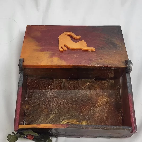 Spooky Halloween Resin Box: Jewelry, Makeup, and Candy Storage - Image 6