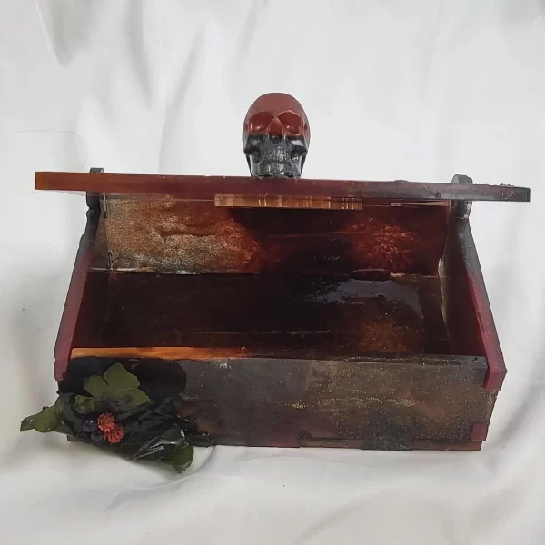 Spooky Halloween Resin Box: Jewelry, Makeup, and Candy Storage - Image 5