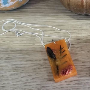 Autumn Splendor Resin Necklace – Perfect for Halloween & Thanksgiving