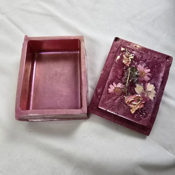 Whimsical Pink Book Trinket Box - Image 3